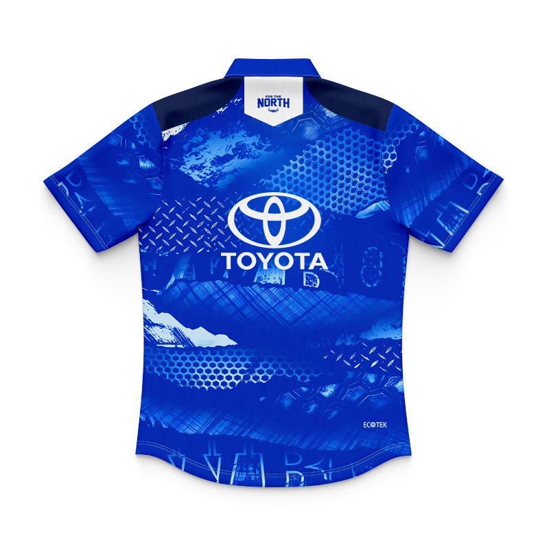 Kid's NRL North Queensland Cowboys 2026 Blue Training Polo Jersey