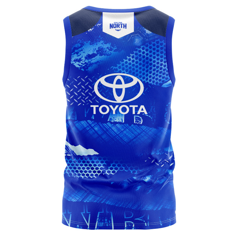 NRL North Queensland Cowboys 2026 Blue Training Singlet