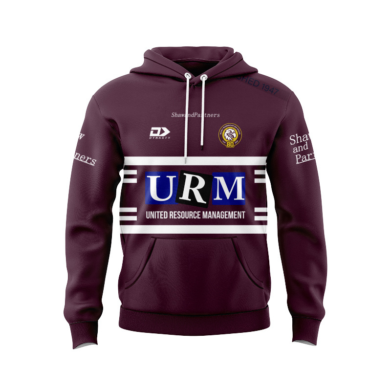 NRL Manly Warringah Sea Eagles 2026 Maroon Training Sport Hoodie