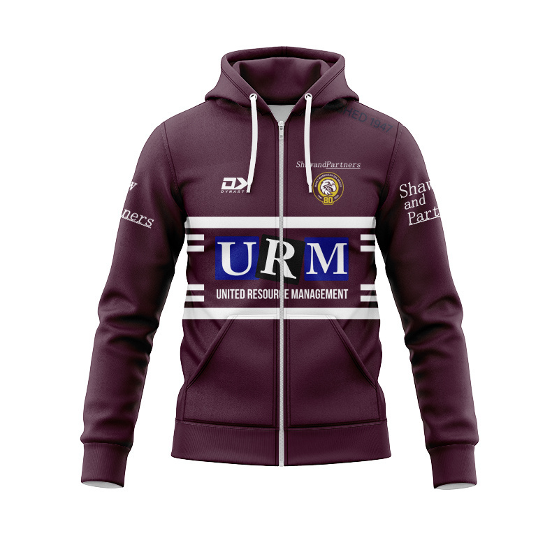 NRL Manly Warringah Sea Eagles 2026 Maroon Training Zipper Hoodie