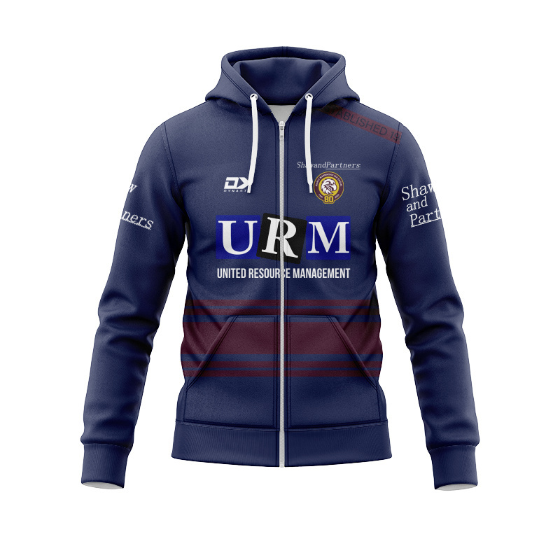 NRL Manly Warringah Sea Eagles 2026 Navy Training Zipper Hoodie