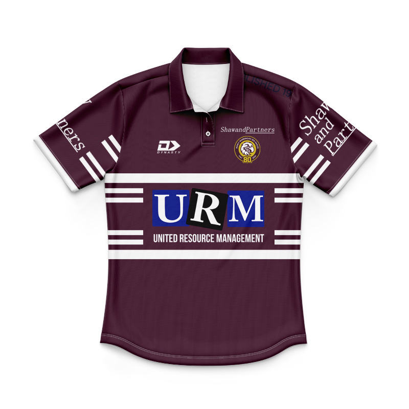 Kid's NRL Manly Warringah Sea Eagles 2026 Maroon Training Polo Jersey