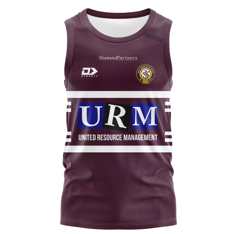 NRL Manly Warringah Sea Eagles 2026 Maroon Training Singlet