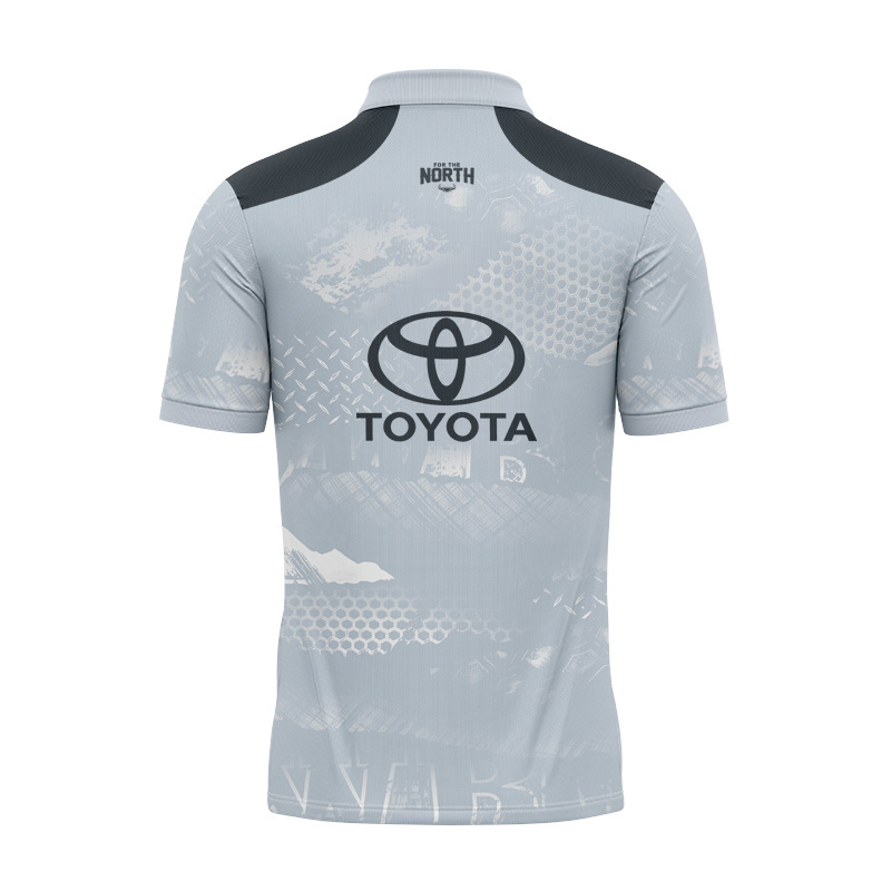 NRL North Queensland Cowboys 2026 Grey Training Polo Shirt
