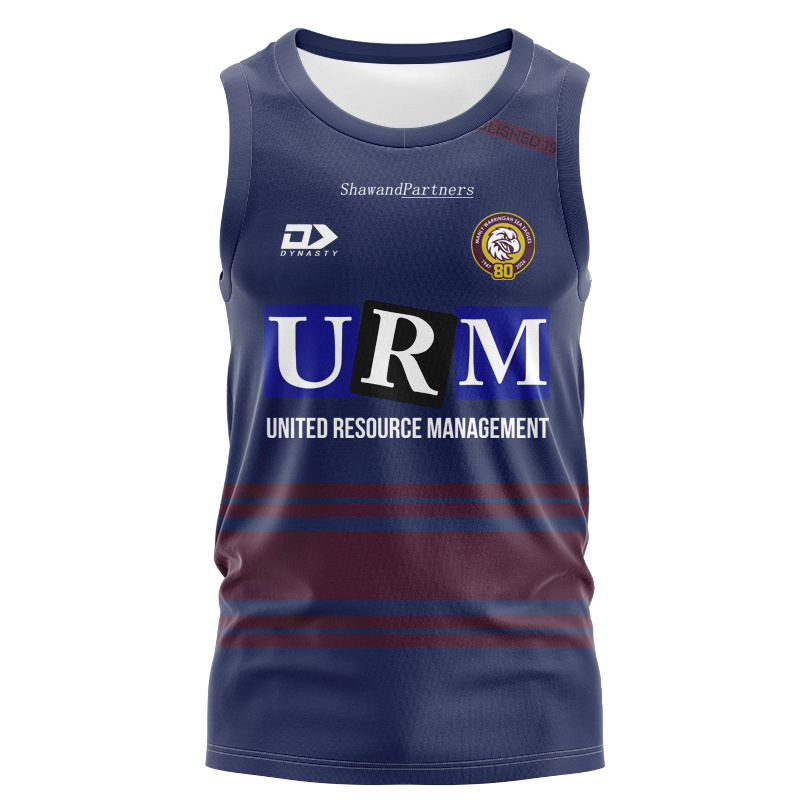 NRL Manly Warringah Sea Eagles 2026 Navy Training Singlet