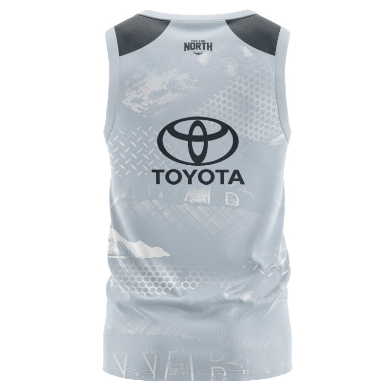 NRL North Queensland Cowboys 2026 Grey Training Singlet
