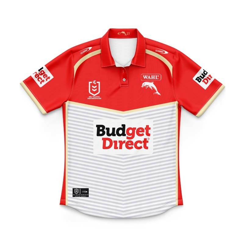 Kid's NRL Dolphins 2026 Away Polo Jersey
