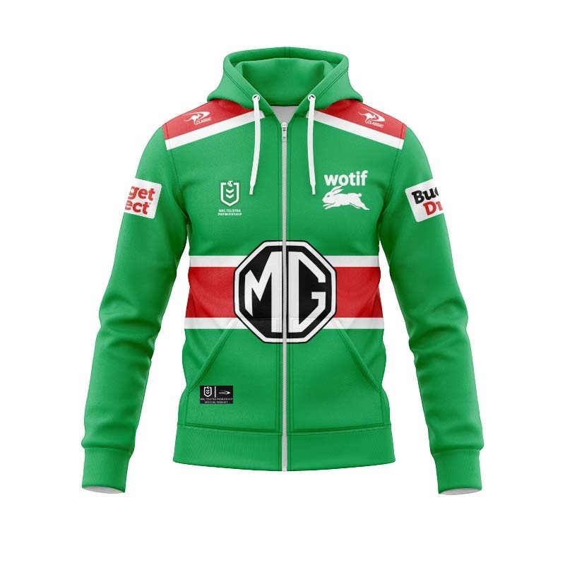 NRL South Sydney Rabbitohs 2026 Away Zipper Hoodie