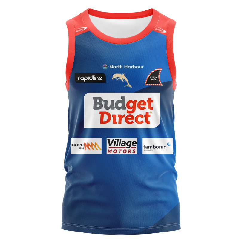 NRL Dolphins 2026 Blue/Red Classic Traning Singlet