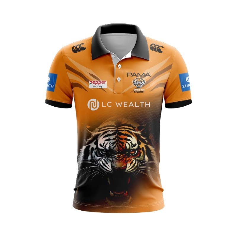 NRL Wests Tigers 2026 Training Polo Shirt