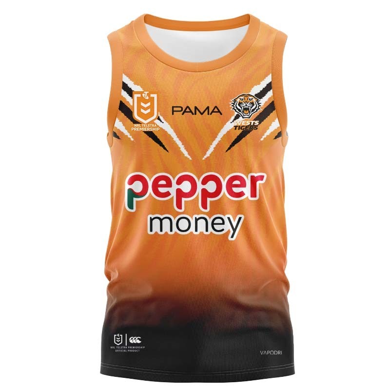 NRL Wests Tigers 2026 Home Singlet