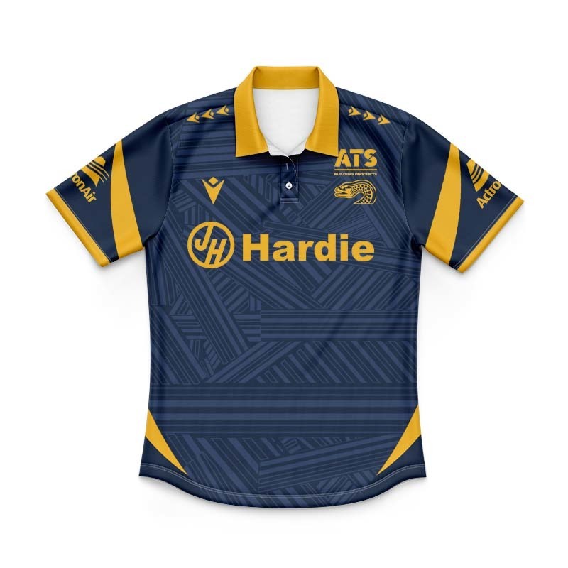 Kid's NRL Parramatta Eels 2026 Training Navy Polo Jersey
