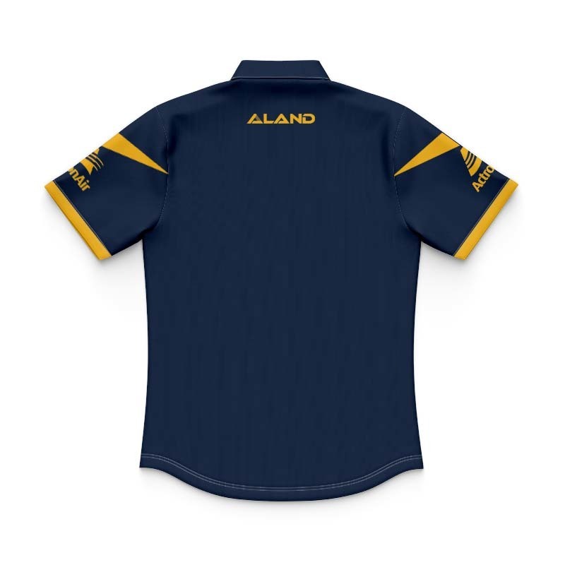 Kid's NRL Parramatta Eels 2026 Navy Travel Polo Jersey