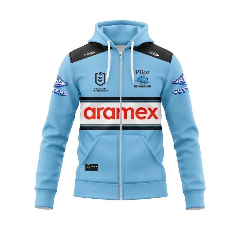 NRL Cronulla-Sutherland Sharks 2026 Home Zipper Hoodie