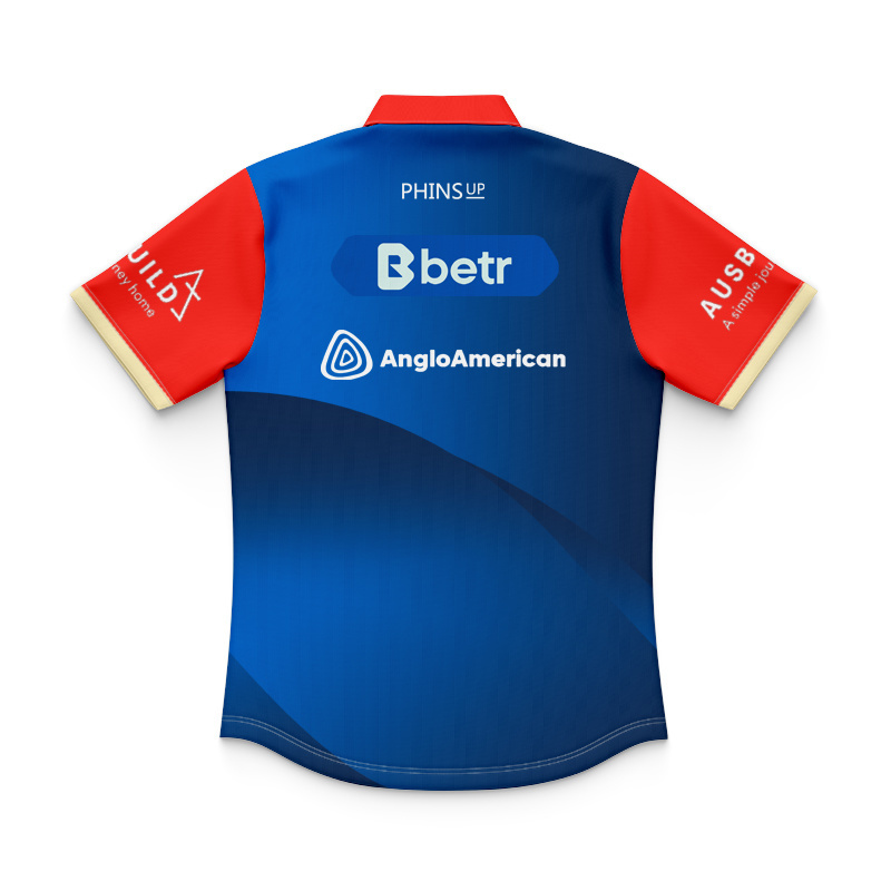 Kid's NRL Dolphins 2026 Blue/Red Classic Traning Polo Jersey