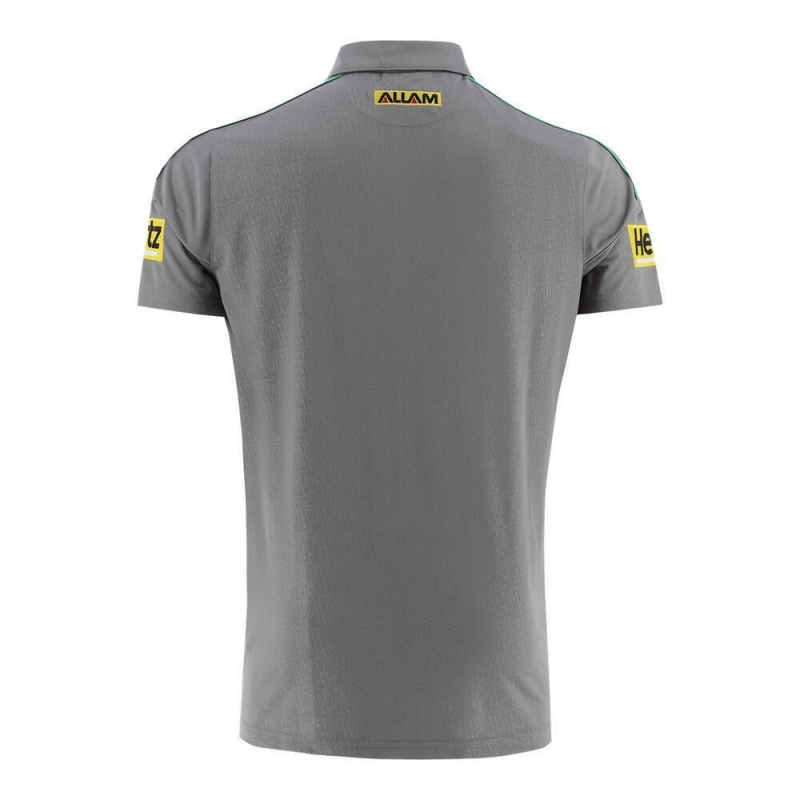 NRL Penrith Panthers 2026 Grey Media Polo Shirt