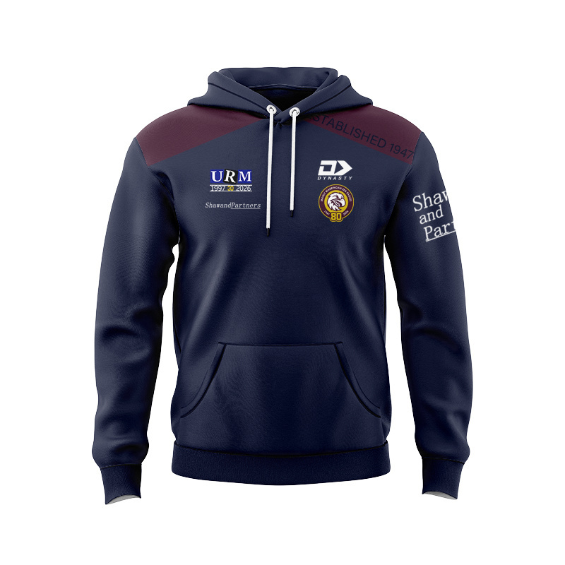 NRL Manly Warringah Sea Eagles 2026 Navy Media Sport Hoodie