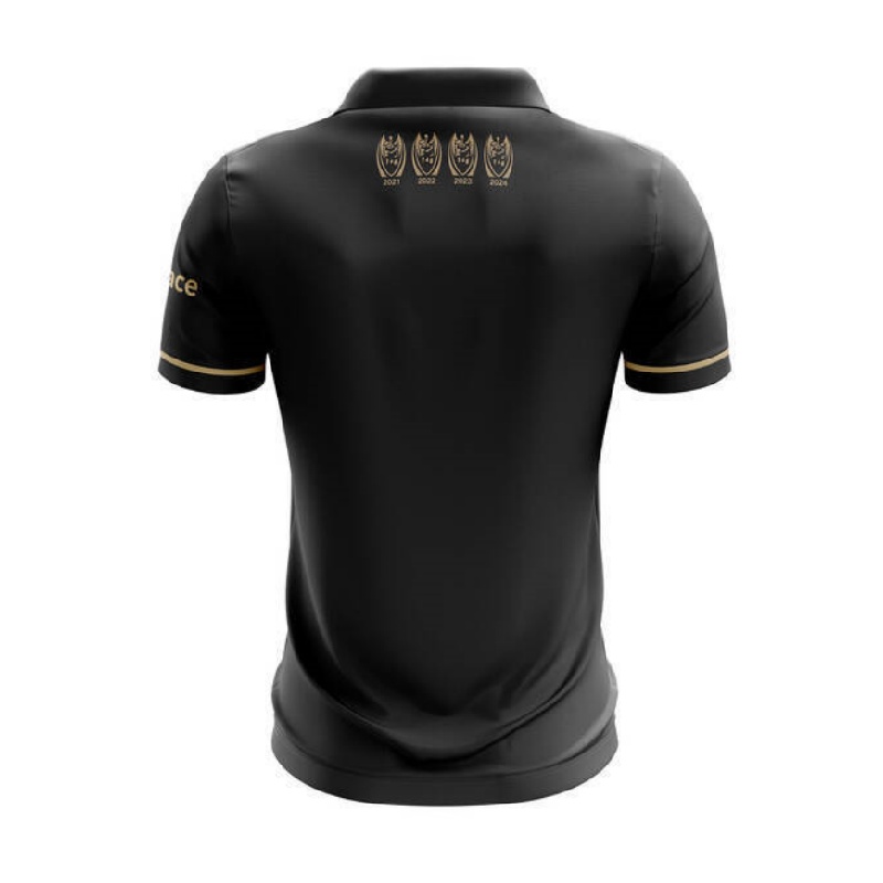 NRL Penrith Panthers 2024 Black Premiers Polo Shirt