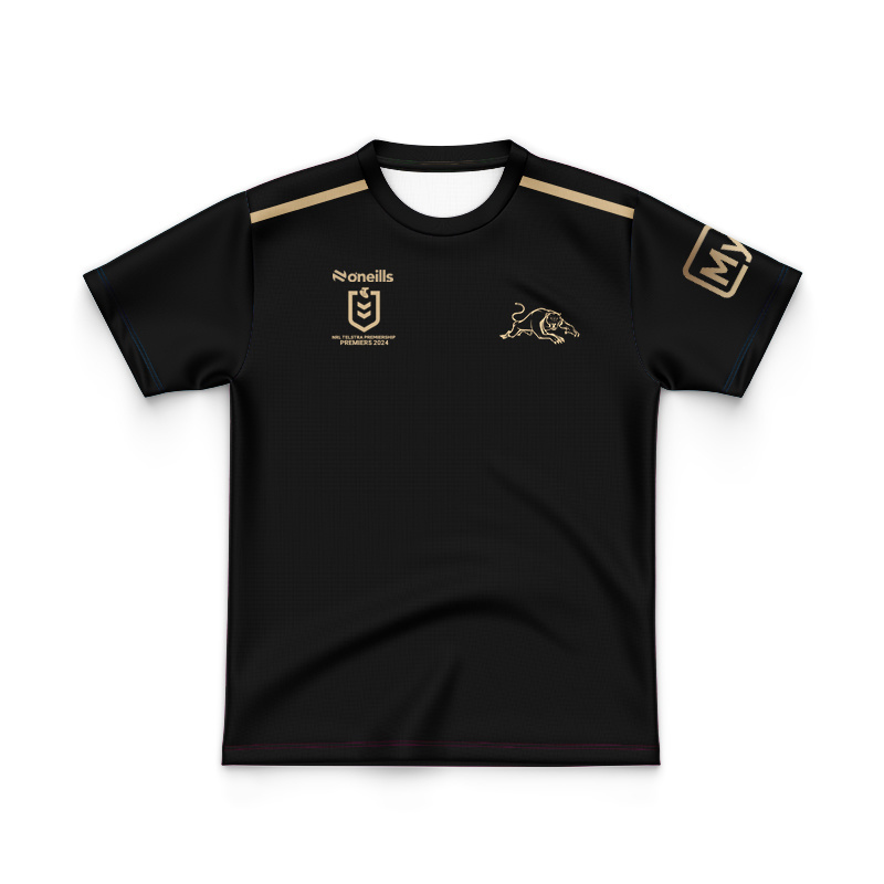 Kid's NRL Penrith Panthers 2024 Black Premiers Jersey