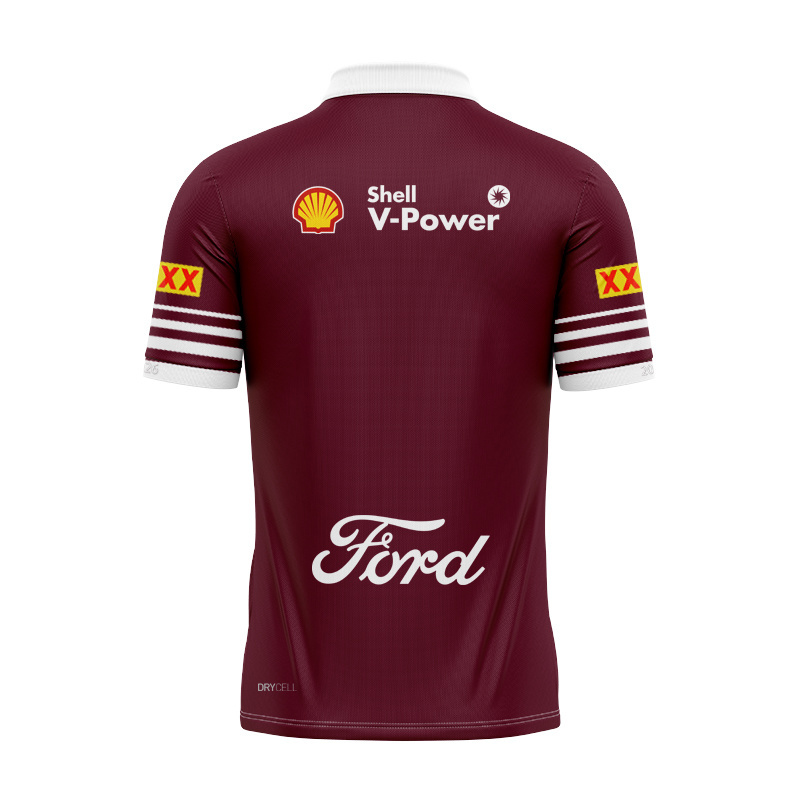 QLD Maroons 2026 Home Polo Shirt