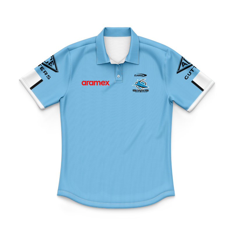 Kid's NRL Cronulla-Sutherland Sharks 2026 Players Polo Jersey