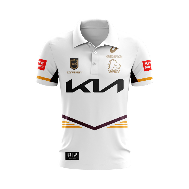 NRL Brisbane Broncos 2026 NRLW Premiers Polo Shirt