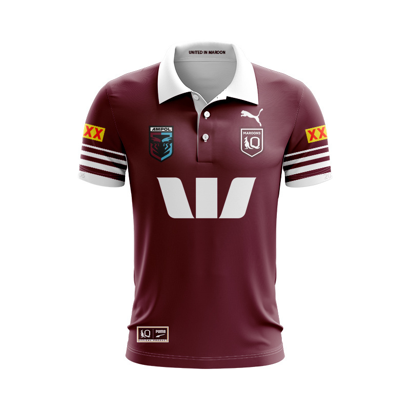 QLD Maroons 2026 Home Polo Shirt
