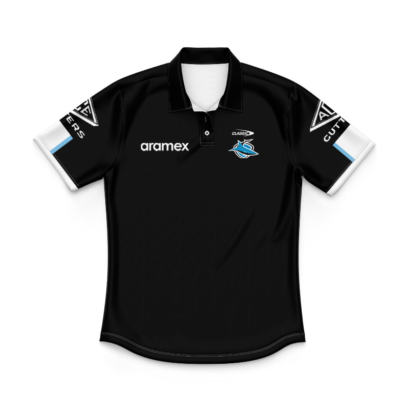 Kid's NRL Cronulla-Sutherland Sharks 2026 Media Polo Jersey