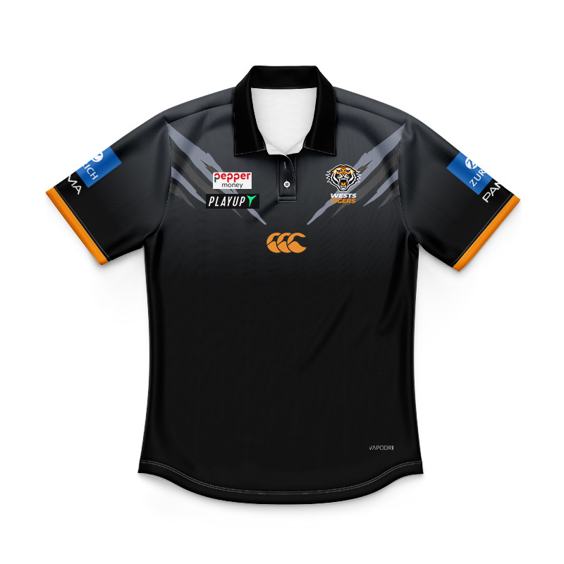 Kid's NRL Wests Tigers 2026 Media Polo Jersey