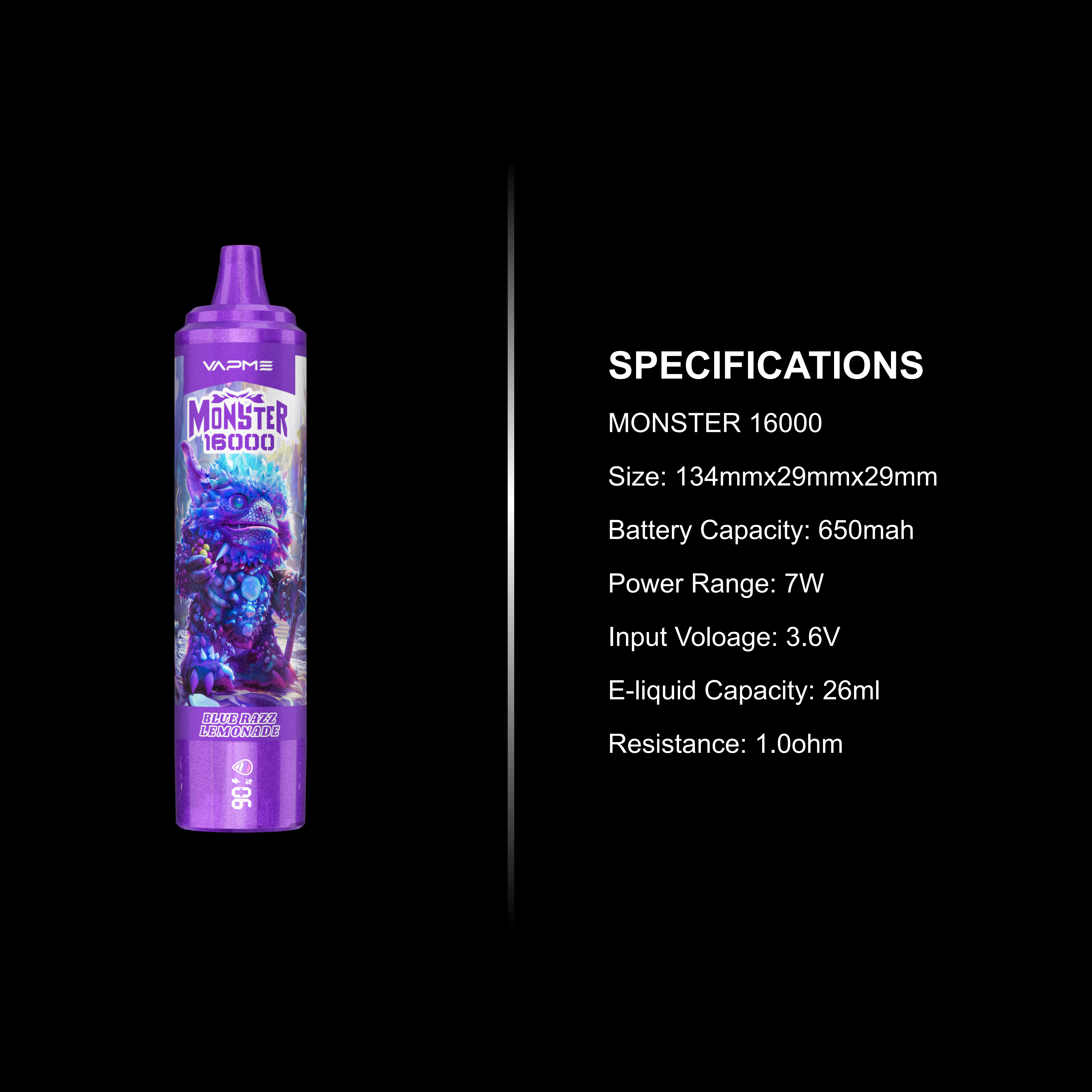 VAPME MONSTER 16000