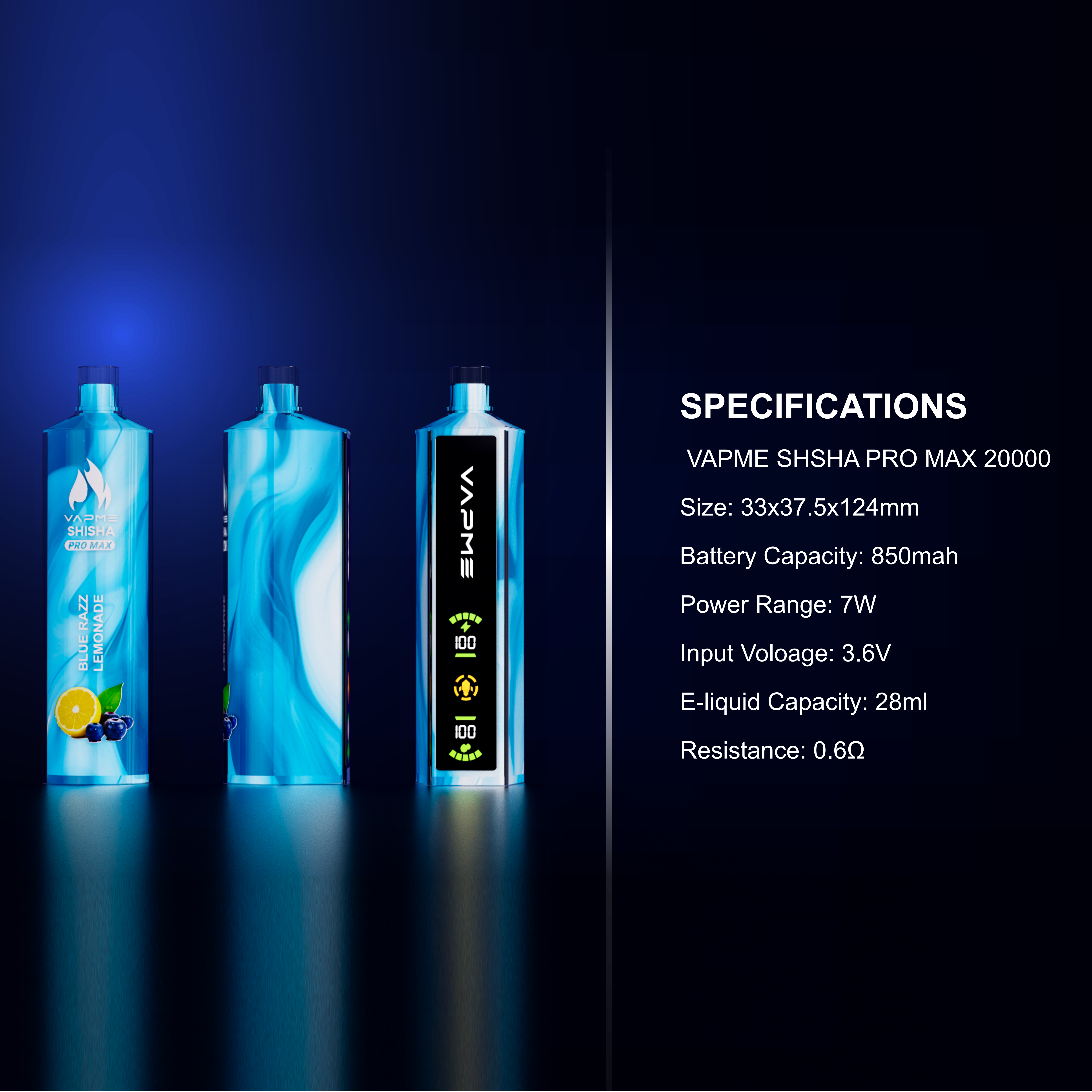 VAPME SHISHA PRO MAX 20000