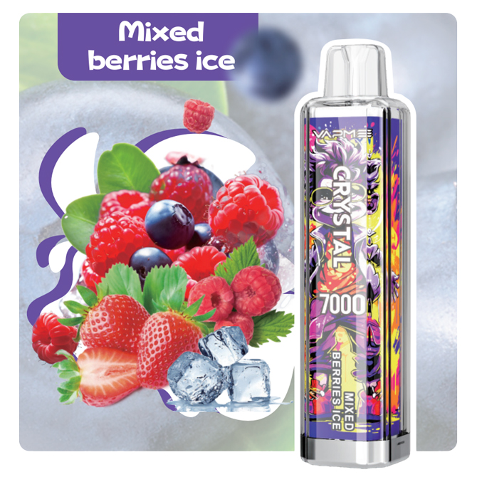 VAPME CRYSTAL 7000 - Mixed berries ice
