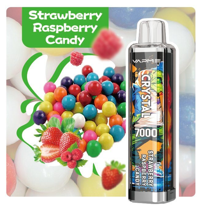 VAPME CRYSTAL 7000 - Strawberry Raspberry Candy