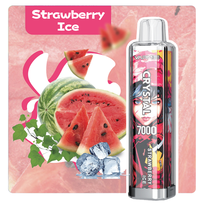 VAPME CRYSTAL 7000 - Strawberry ice