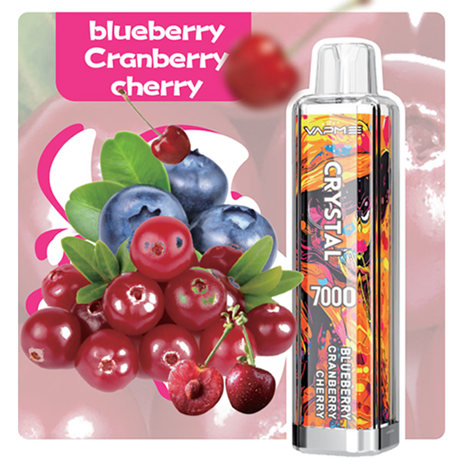 VAPME CRYSTAL 7000 - Blueberry Cranberry cherry