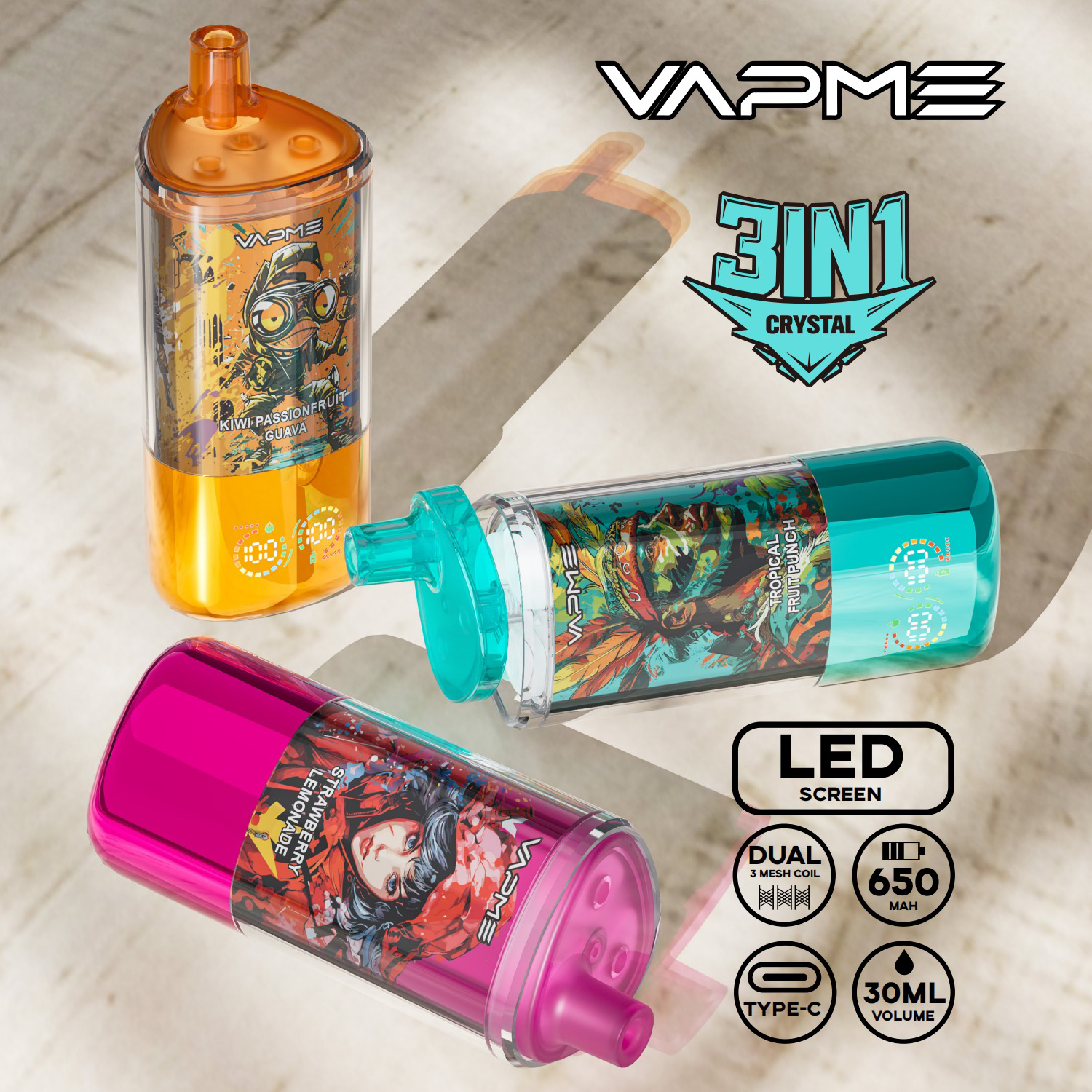 VAPME CRYSTAL 30000