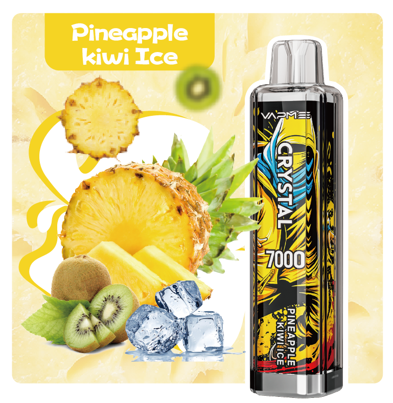 VAPME CRYSTAL 7000 - Pineapple Kiwi Ice