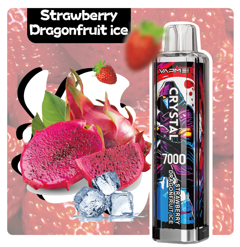 VAPME CRYSTAL 7000 - Strawberry Dragonfruit Ice