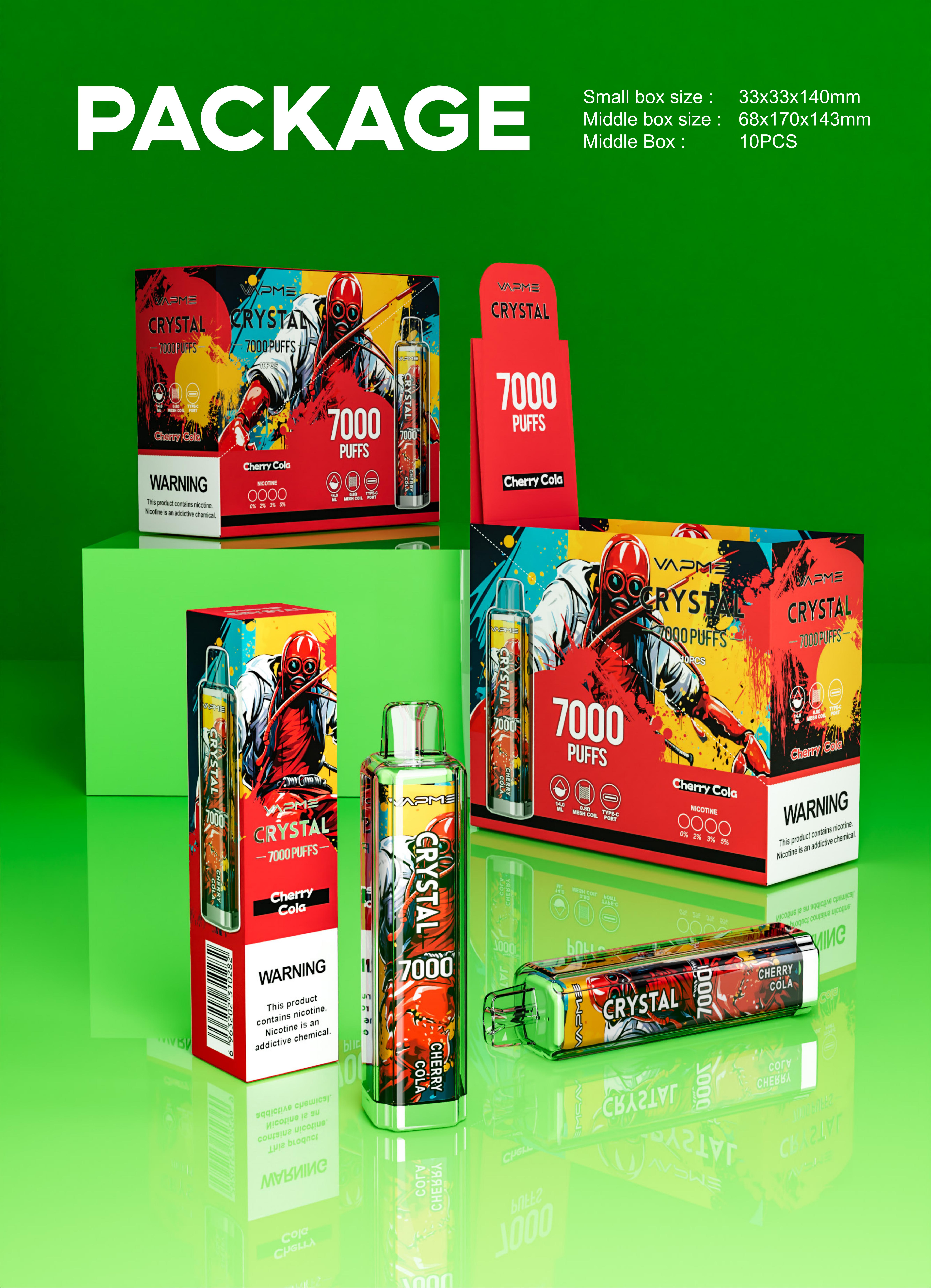 VAPME CRYSTAL 7000 - Watermelon Bull