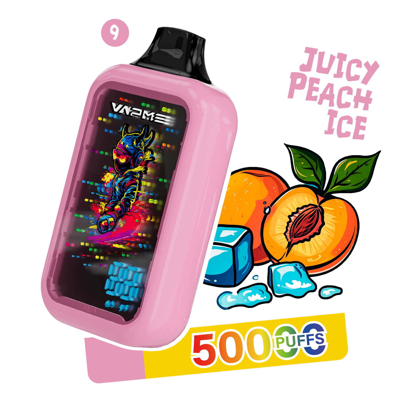 VAPME DIGITAL 50000 - Juicy peach Ice