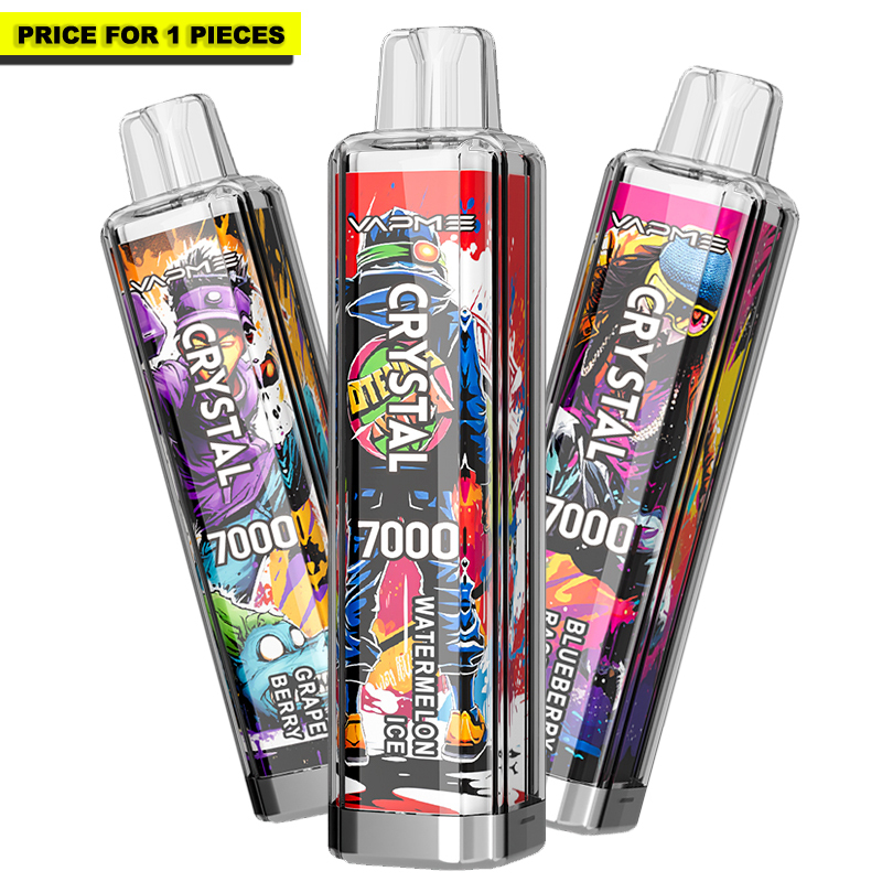 crystal vape price VAPME CRYSTAL 7000 - 56 FLAVORS