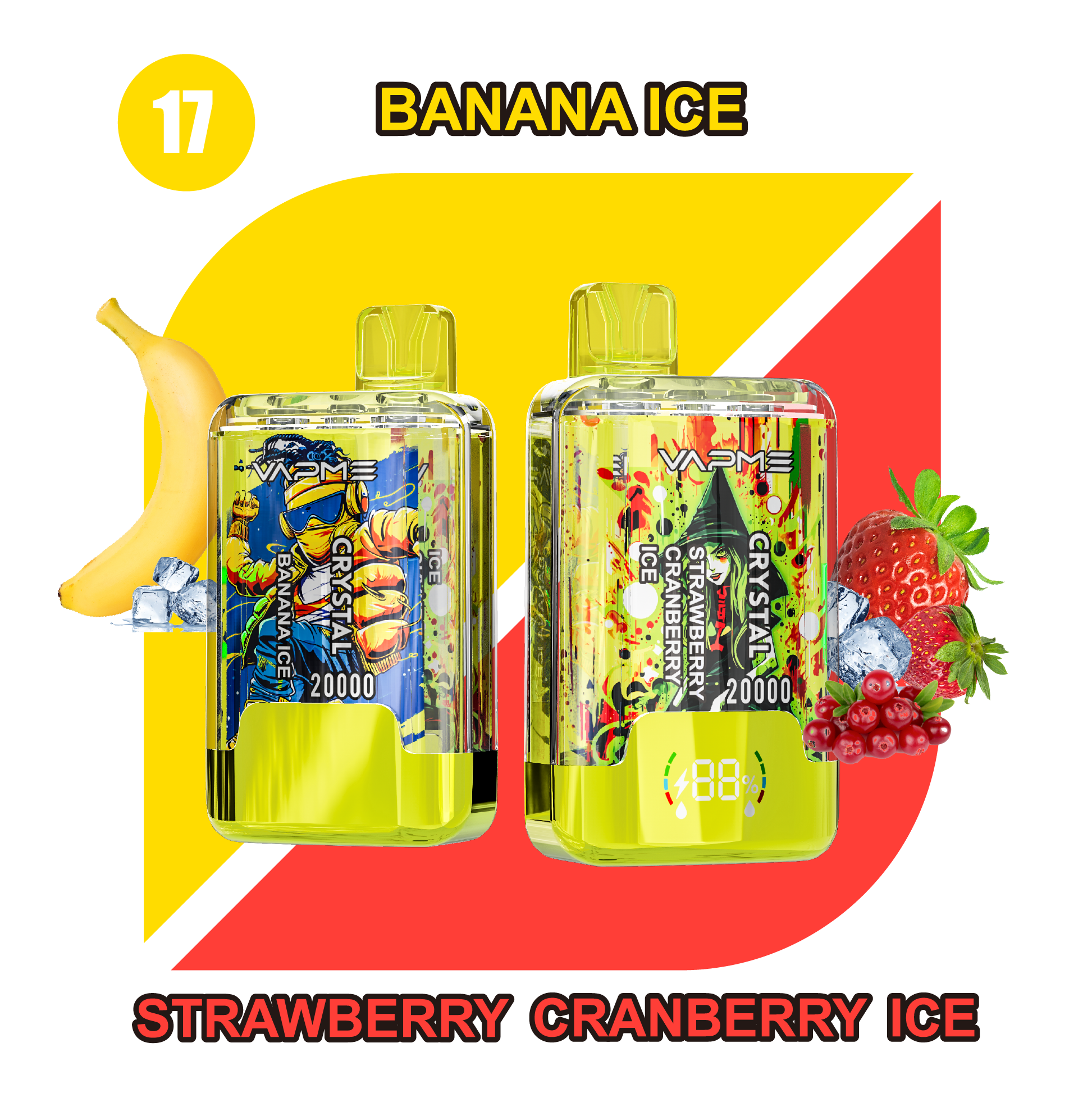 VAPME CRYSTAL 20000 - 20+20 Flavors