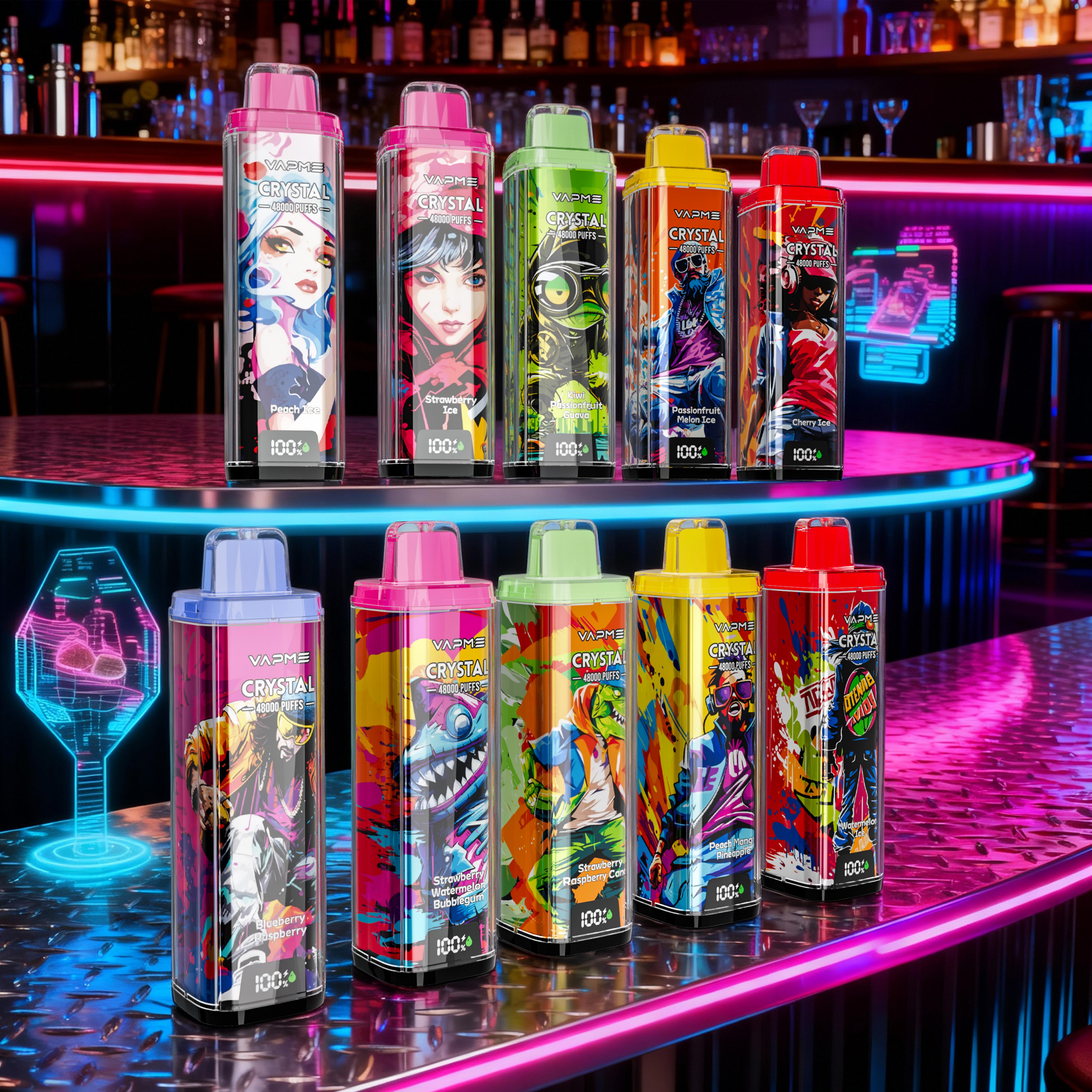 VAPME CRYSTAL 48000 - 20 Flavors