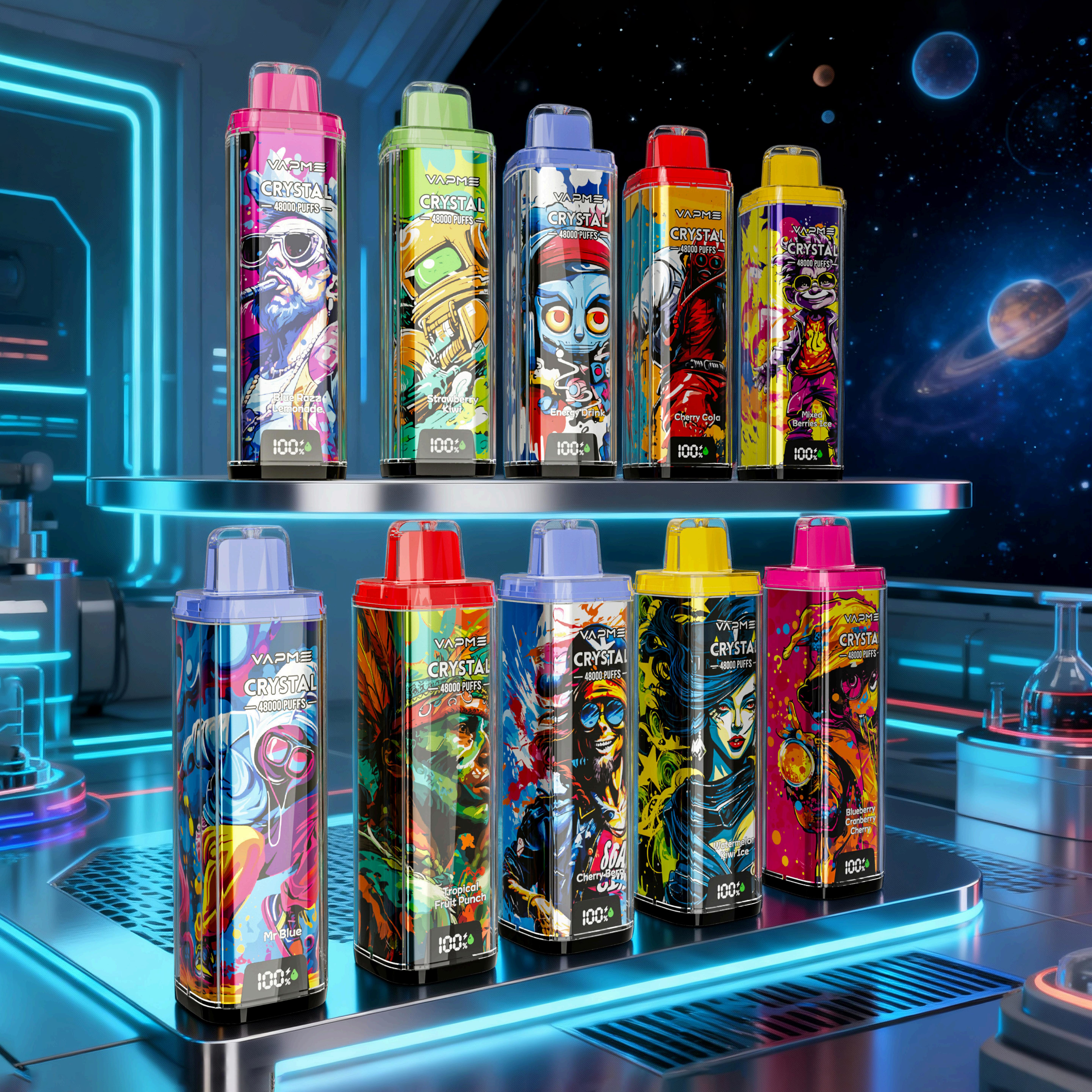 VAPME CRYSTAL 48000 - 20 Flavors