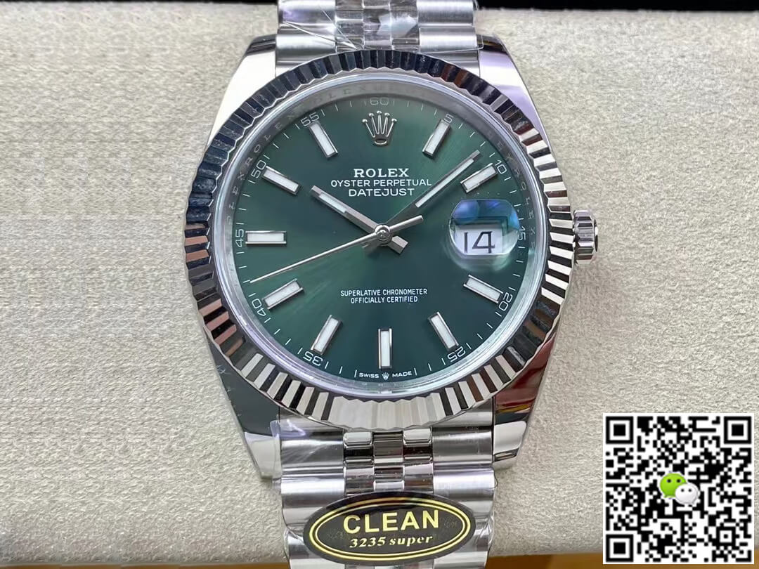 Replica Rolex Datejust M126334-0027 1:1 Best Edition Mint Green Dial - DEEPREPS