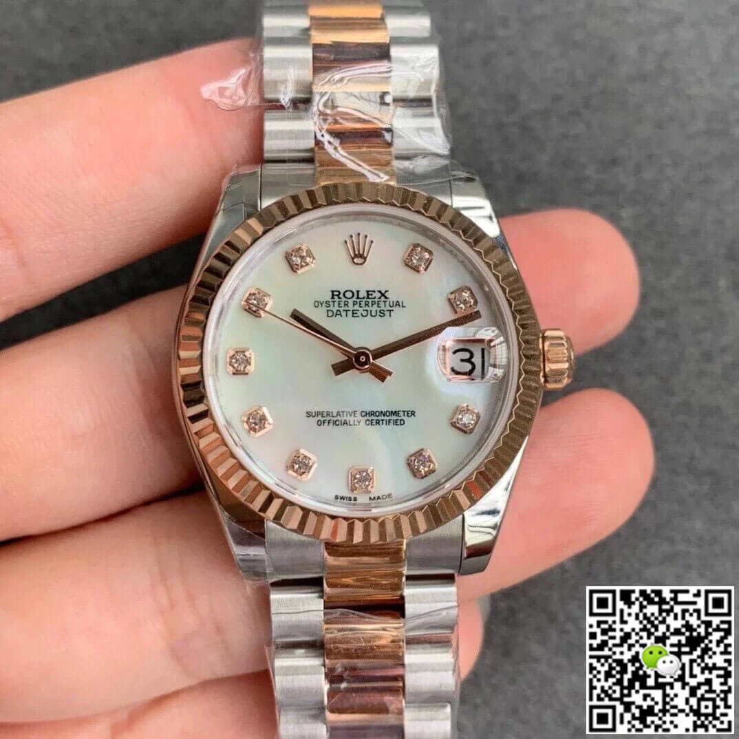Replica Rolex Datejust M278271-0025 1:1 Best Edition Diamond-set Dial - DEEPREPS