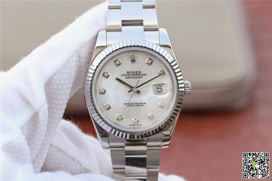 Replica Rolex Datejust M126334-0019 1:1 Best Edition White Mother-Of-Pearl Dial - DEEPREPS