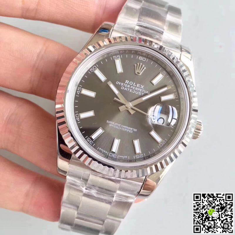 Rolex Dupe Datejust II M126334-0014 1:1 Best Edition Swiss ETA3235 Dark Rhodium Dial - DEEPREPS