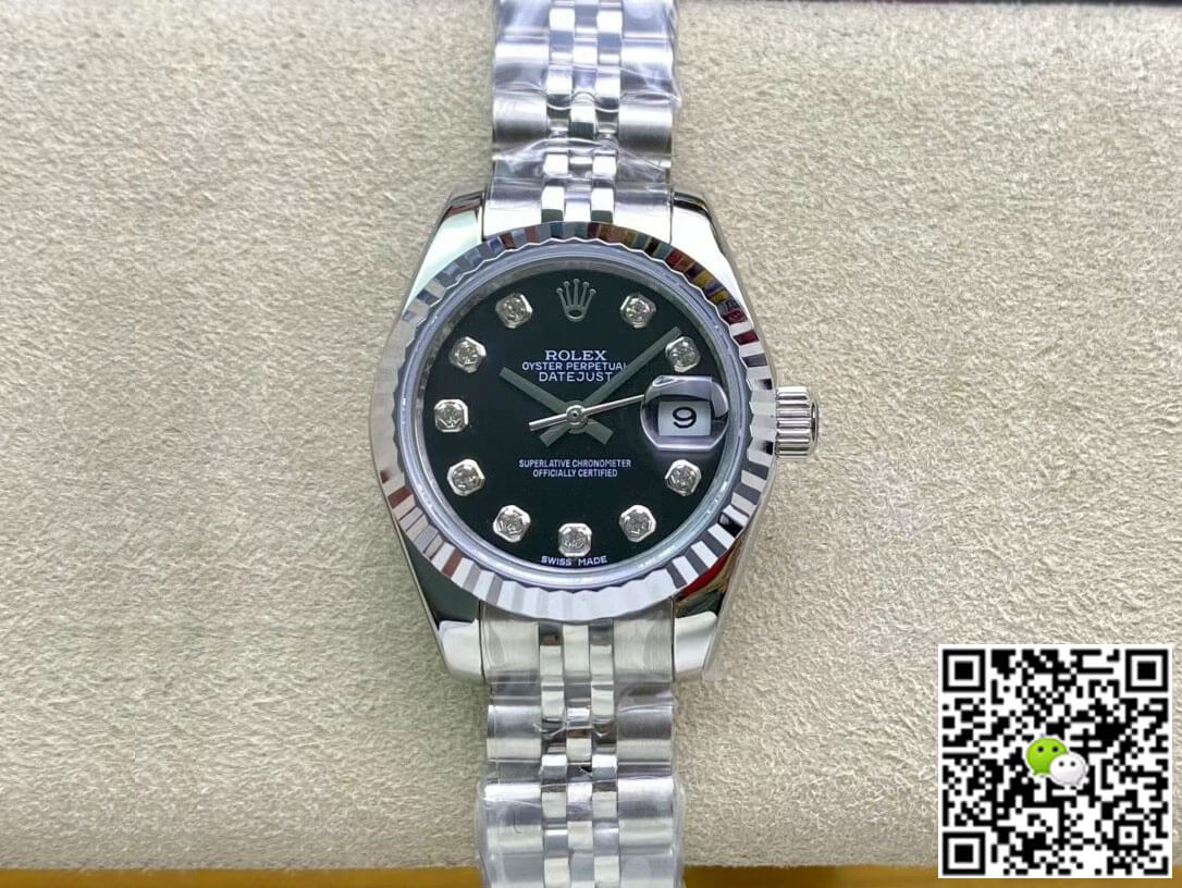 Replica Rolex Datejust 279174 28MM 1:1 Best Edition Black Dial - DEEPREPS