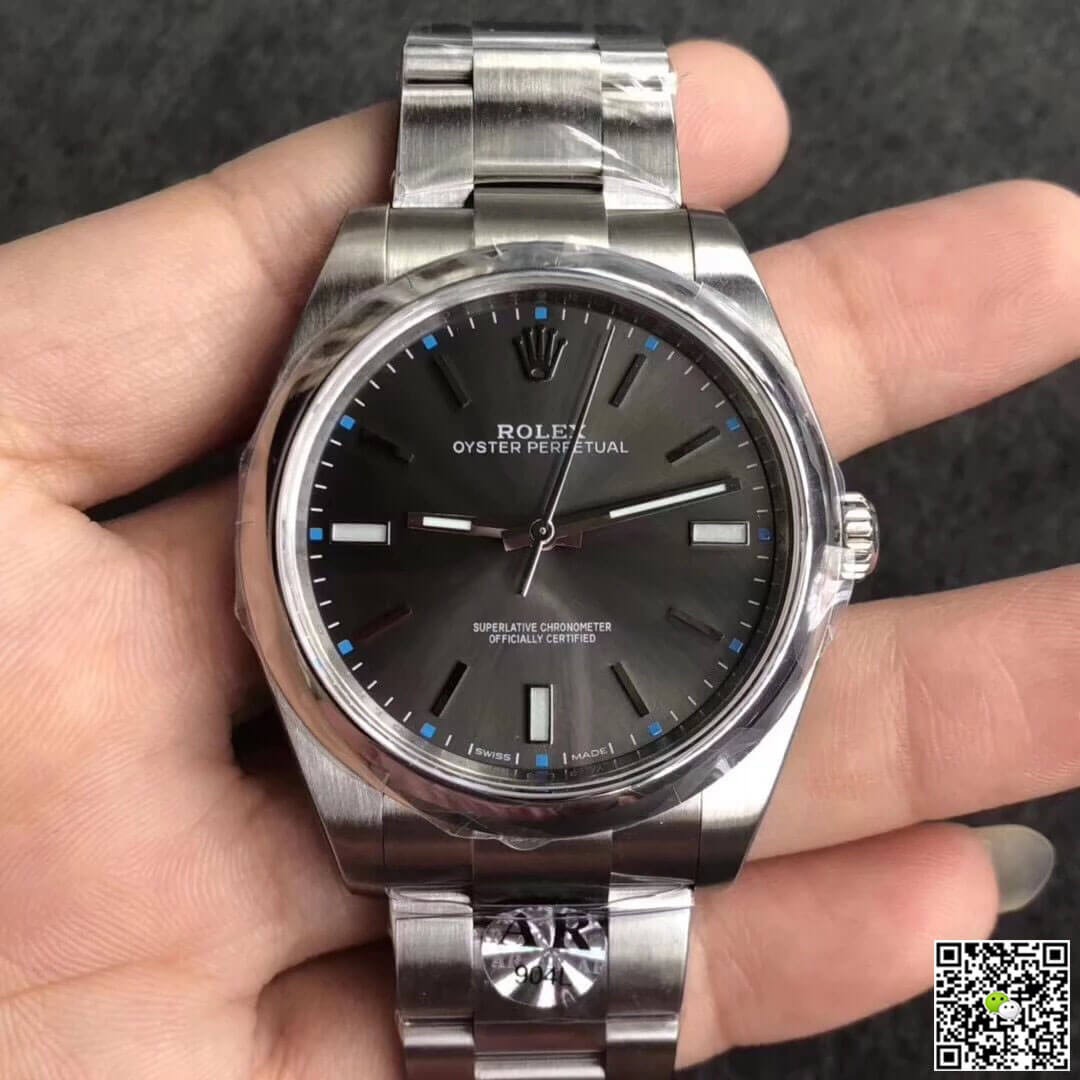 Replica Rolex Oyster Perpetual 114300 39MM 1:1 Best Edition Grey Dial - DEEPREPS